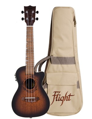 Электроакустическое укулеле Flight DUC380 CEQ Amber