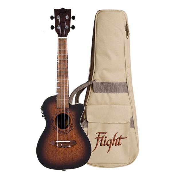 Електроакустичне укулеле Flight DUC380 CEQ Amber Електроакустичне укулеле Flight DUC380 CEQ Amber