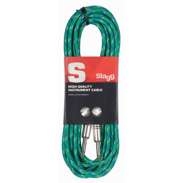 Інструментальний кабель Jack 6.3 мм моно тато - Jack 6.3 мм моно тато STAGG SGC3VT GR Інструментальний кабель Jack 6.3 мм моно тато - Jack 6.3 мм моно тато STAGG SGC3VT GR