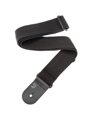 Гітарний ремінь D'Addario Cotton Strap (Black), бавовна, регульований