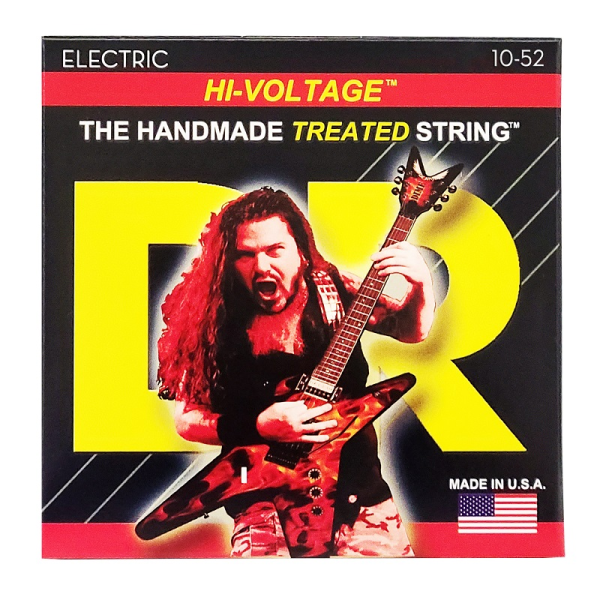Струни для електрогітари DR STRINGS DIMEBAG DARRELL HI-VOLTAGE ELECTRIC - BIG HEAVY (10-52)