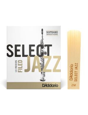 Трость для сопрано саксофона D'ADDARIO Select Jazz - Soprano Sax 2M (1шт)