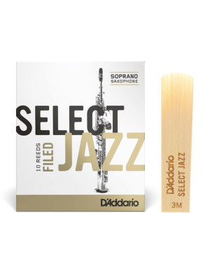 Трость для сопрано саксофона D'ADDARIO Select Jazz - Soprano Sax 3M (1шт)