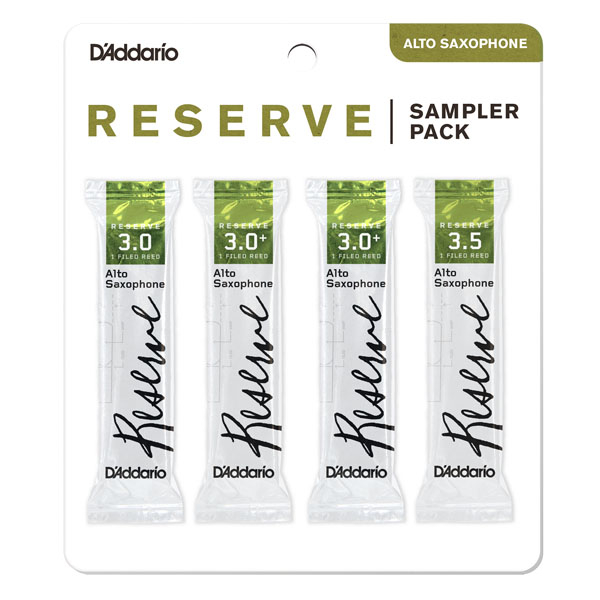 Набір тростин для альт саксофона D'ADDARIO Reserve - Alto Sax Reed Sampler Pack #3.0/3.0+/3.5
