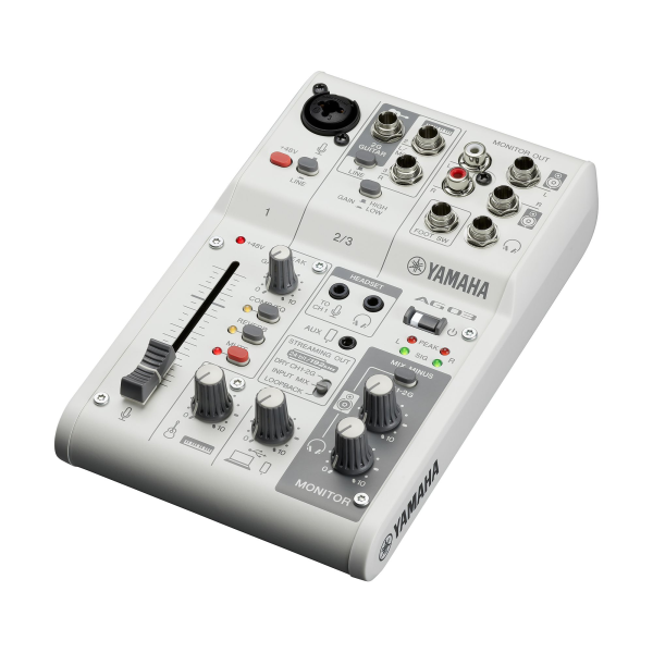 Мікшерний пульт з аудіоінтерфейсом YAMAHA AG03MK2 (White)
