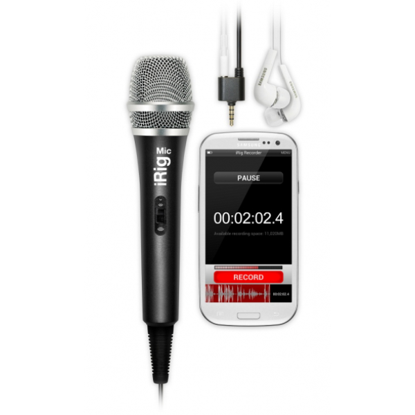 Ручний мікрофон для мобільних пристроїв IK MULTIMEDIA iRIG MIC Ручний мікрофон для мобільних пристроїв IK MULTIMEDIA iRIG MIC