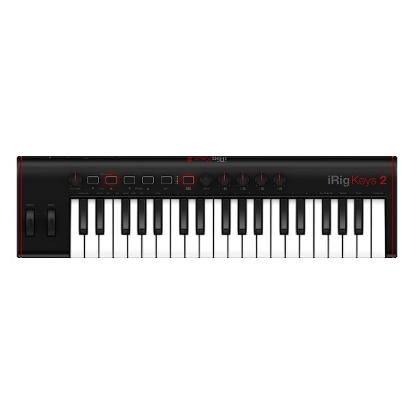 Компактна MIDI-клавіатура з аудіо-виходом IK MULTIMEDIA iRig Keys 2 Компактна MIDI-клавіатура з аудіо-виходом IK MULTIMEDIA iRig Keys 2