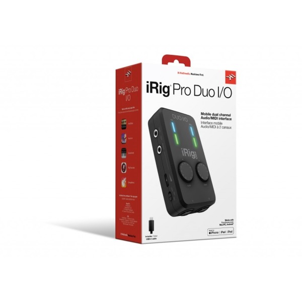 Мобільний аудіоінтерфейс та MIDI-контролер IK MULTIMEDIA iRig Pro Duo I/O Мобільний аудіоінтерфейс та MIDI-контролер IK MULTIMEDIA iRig Pro Duo I/O