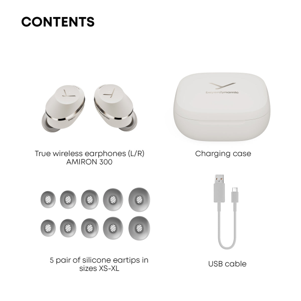 Безпровідні навушники Beyerdynamic Amiron 300 TWS Cream