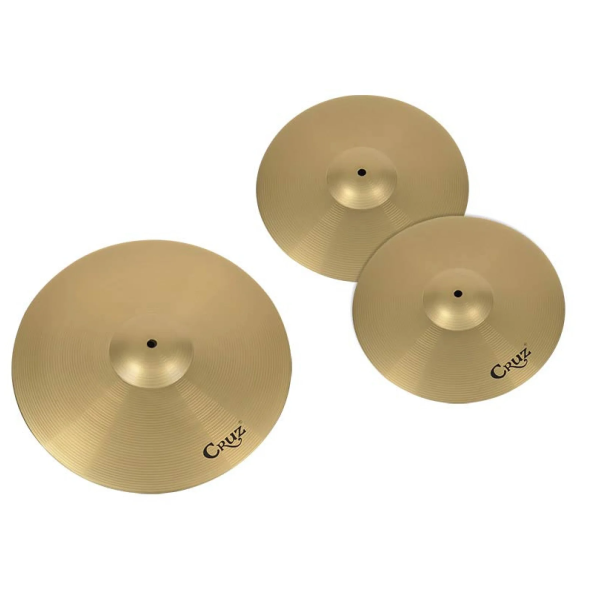 Набір тарілок для барабанів Cruz BSET-1418 (14" Hi-Hat, 18" Crash/Ride) Набір тарілок для барабанів Cruz BSET-1418 (14" Hi-Hat, 18" Crash/Ride)