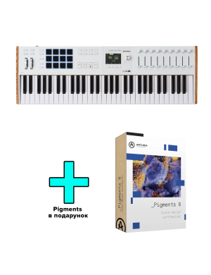 MIDI-клавиатура Arturia KeyLab 61 mk3 (White) + Arturia Pigments