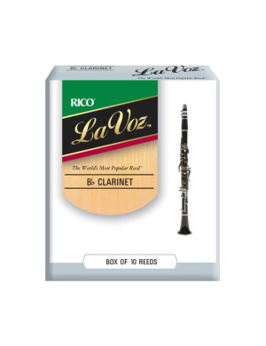 Трости для кларнета RICO La Voz - Bb Clarinet Medium Hard - 10 Pack