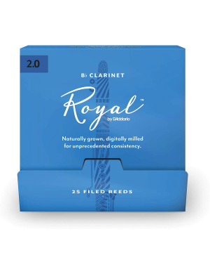 Тростини для кларнета D'ADDARIO Royal - Bb Clarinet #2.0 - 25 box