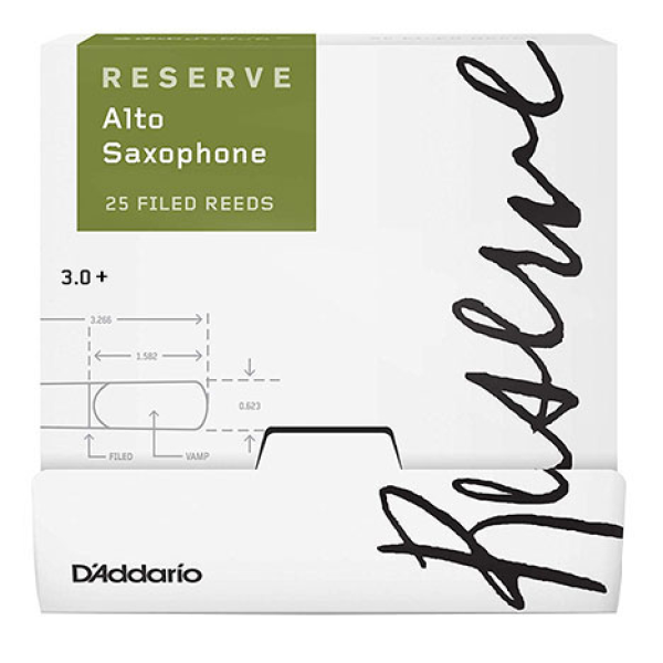 Тростини для альт саксофона D'ADDARIO Reserve - Alto Sax #3.0+ - 25 Pack