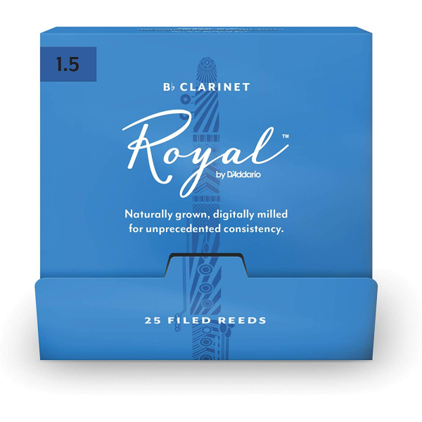 Тростини для кларнета D'ADDARIO Royal - Bb Clarinet #1.5 - 25 box