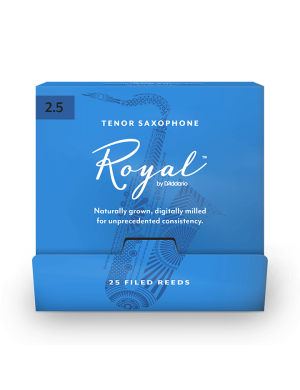 Трости для тенор саксофона D'ADDARIO Royal - Tenor Sax #2.5 - 25 Pack