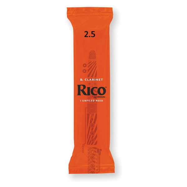 Тростина для кларнета D'ADDARIO Rico - Bb Clarinet #2.5 (1шт)