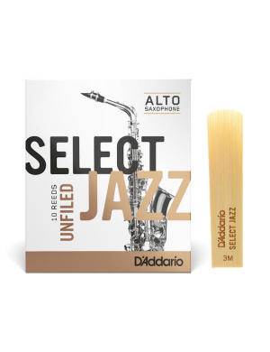 Трость для альт саксофона D'ADDARIO Select Jazz - Alto Sax Unfiled 3M (1шт)