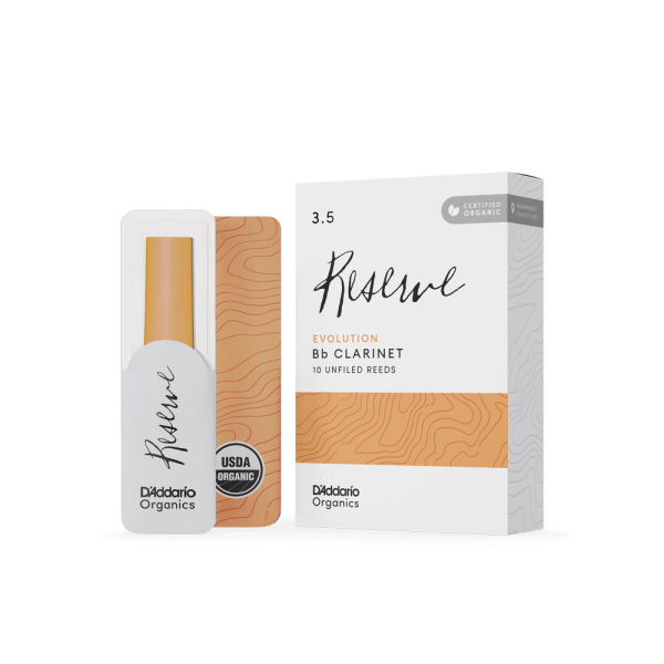 Тростини для кларнета D'ADDARIO Organic Reserve Evolution Bb Clarinet #3.5 - 10 Pack