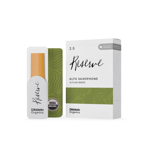 Тростини для альт саксофона D'ADDARIO Organic Reserve - Alto Sax #2.5 - 10 Box