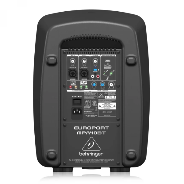 Автономна акустична система BEHRINGER Europort MPA40BT