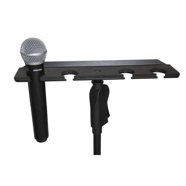 Тримач-лоток для 4 мікрофонів GATOR FRAMEWORKS GFW-MIC-4TRAY MULTI MIC HOLDER FOUR MICS