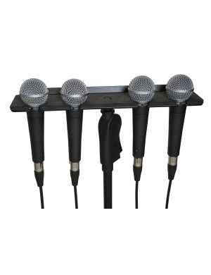 Тримач-лоток для 4 мікрофонів GATOR FRAMEWORKS GFW-MIC-4TRAY MULTI MIC HOLDER FOUR MICS