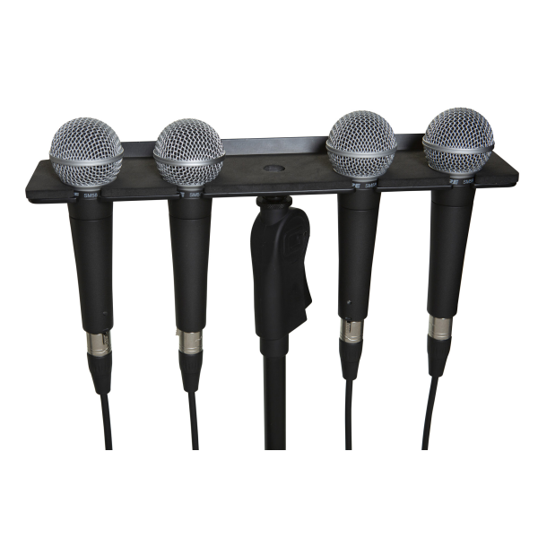 Тримач-лоток для 4 мікрофонів GATOR FRAMEWORKS GFW-MIC-4TRAY MULTI MIC HOLDER FOUR MICS
