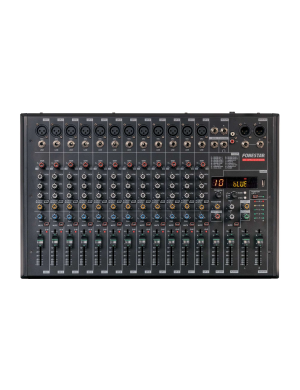 Микшерный пульт Fonestar MIX-12PRO 12-канальный, USB/PC, Bluetooth, эффекты, рекордер