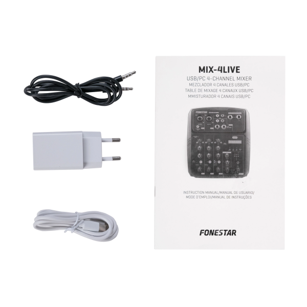 Професійний мікшерний пульт Fonestar MIX-4LIVE Професійний мікшерний пульт Fonestar MIX-4LIVE