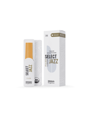 Тростник для тенор саксофона D'ADDARIO Organic Select Jazz - Tenor Sax Filed 3S - (1 шт)
