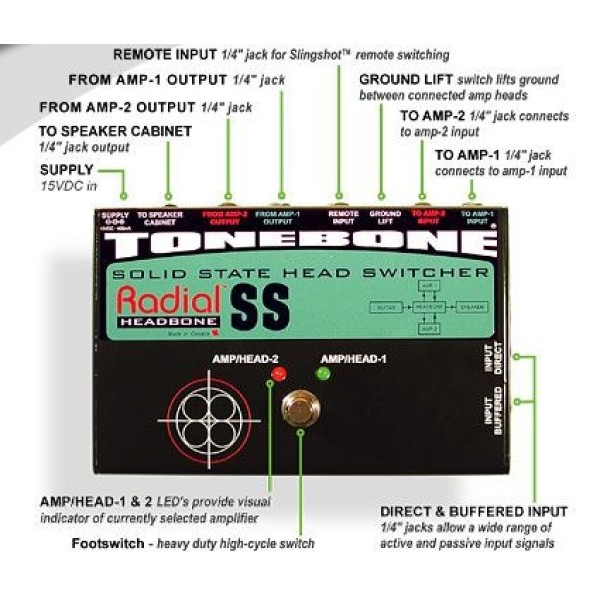 Футконтролер Radial Headbone SS
