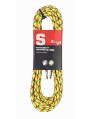 Инструментальный кабель Jack 6.3 мм моно папа - Jack 6.3 мм моно папа STAGG SGC3VT YL Инструментальный кабель Jack 6.3 мм моно папа - Jack 6.3 мм моно папа STAGG SGC3VT YL