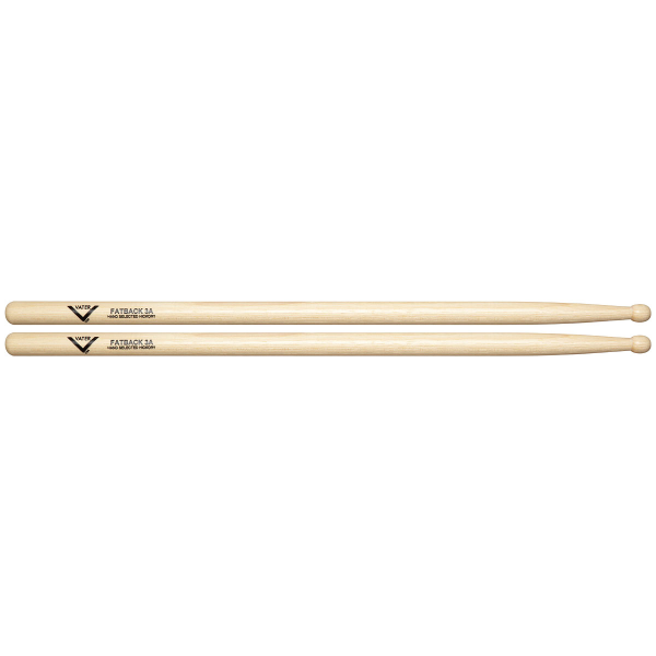 Барабанні палички VATER VH3AW American Hickory FATBACK 3A