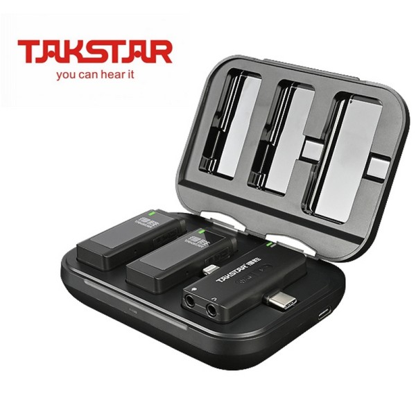 Подвійний бездротовий радіо мікрофон ТАКСТАР V4 Dual для Apple та Андроїд Подвійний бездротовий радіо мікрофон ТАКСТАР V4 Dual для Apple та Андроїд