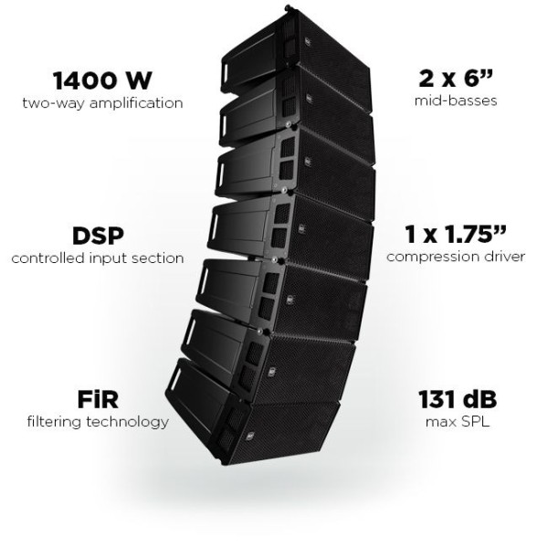 Активний модуль лінійного масиву RCF HDL 6-A