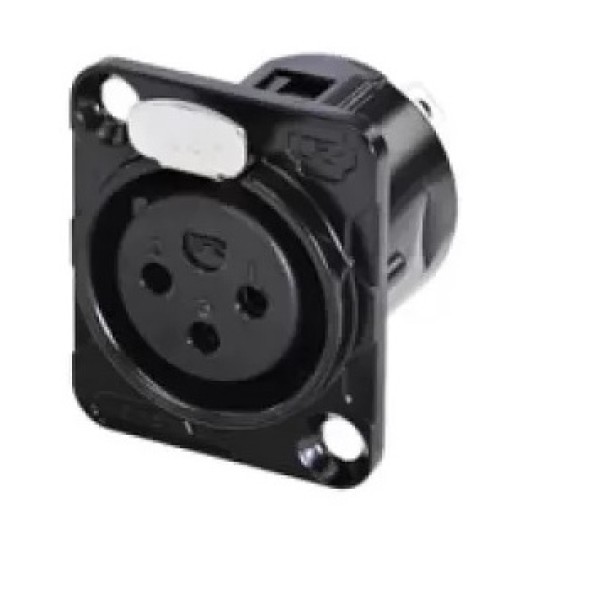 Роз'єм панельний XLR мама REAN RC3FDL-B Роз'єм панельний XLR мама REAN RC3FDL-B