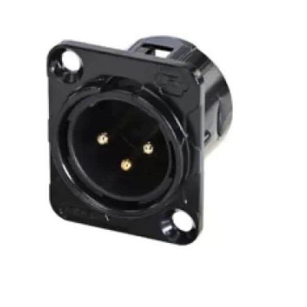 Роз'єм панельний XLR тато REAN RC3MDL-B Роз'єм панельний XLR тато REAN RC3MDL-B