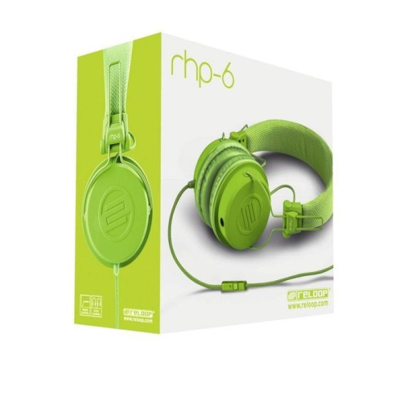 DJ навушники Reloop RHP-6 Green DJ навушники Reloop RHP-6 Green