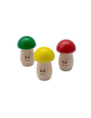 Набор из 3-х мини шейкеров для детей Rohema Mushroom Shaker Set
