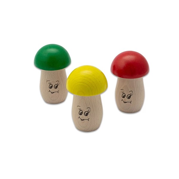 Набір з 3-х міні шейкерів для дітей Rohema Mushroom Shaker Set