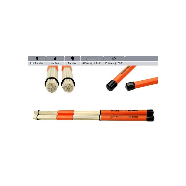 Барабанні палички Rods Professional Bamboo